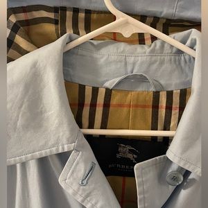 Authentic Burberry Blue Trench Coat